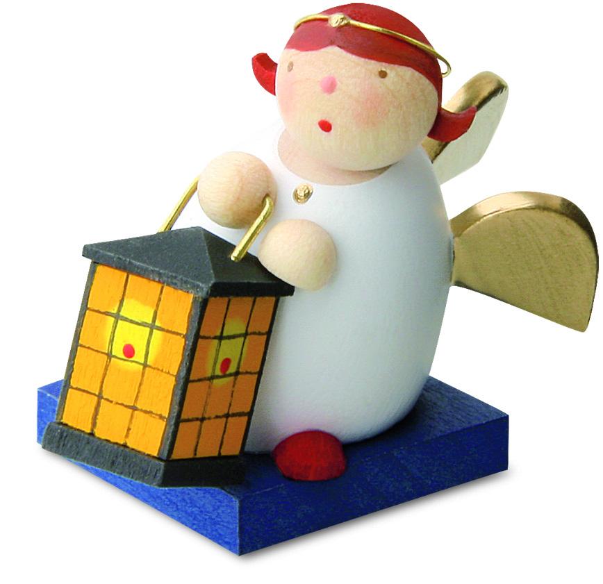 Little Angel Figurine - Guardian Angel with Lantern (Square)